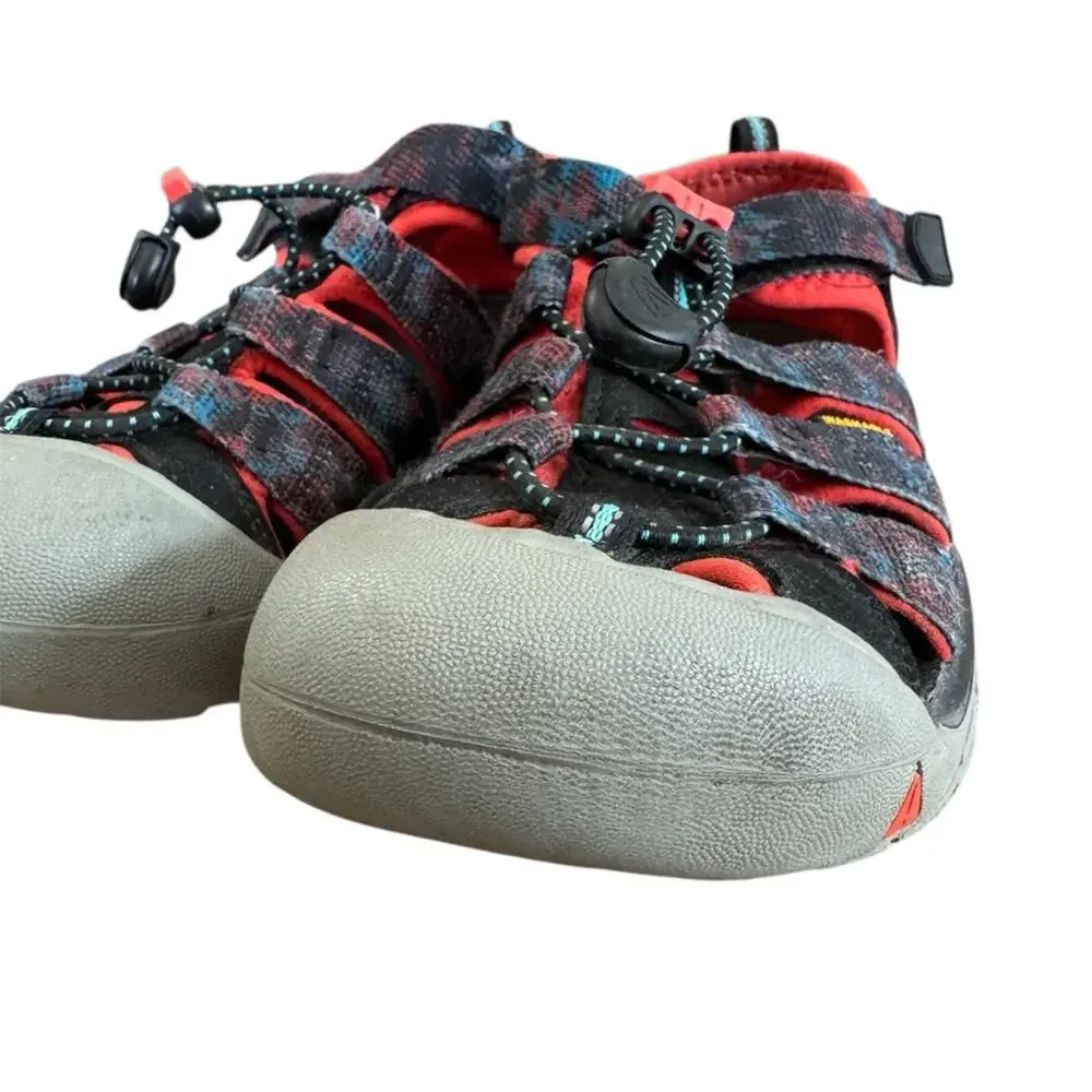 Keen Newport H2 Kids’ Sandals Size 3 Black Red Durable Summer Hiking Water